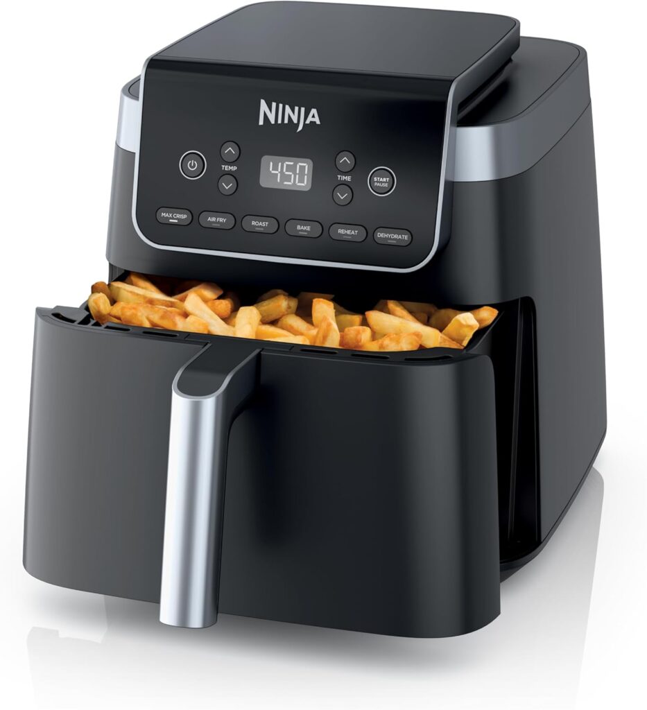 Ninja Air Fryer Pro XL 6-in-1 with 6.5 QT Capacity, Max Crisp, Air Fry, Air Roast, Bake, Reheat, Dehydrate, Max Crisp Technology with 450F, Nonstick Basket & Crisper Plate, Grey, AF181 Ninja Air Fryer Pro XL 6-in-1 with 6.5 QT Capacity, Max Crisp, Air Fry, Air Roast, Bake, Reheat, Dehydrate, Max Crisp Technology with 450F, Nonstick Basket & Crisper Plate, Grey, AF181